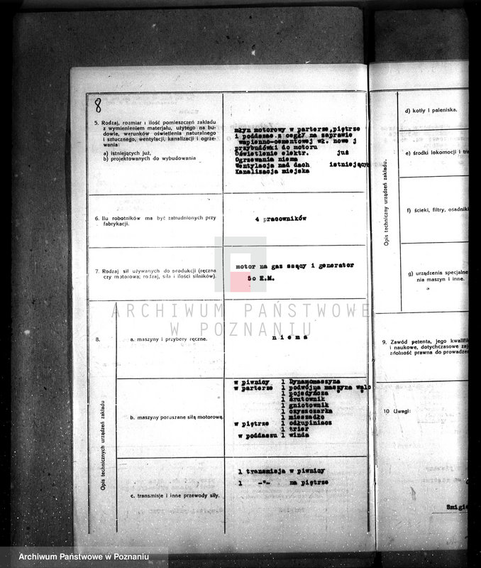 Obraz 12 z jednostki "/Przebudowa młyna A. Hennigera w Śmiglu, pow. kościański/"