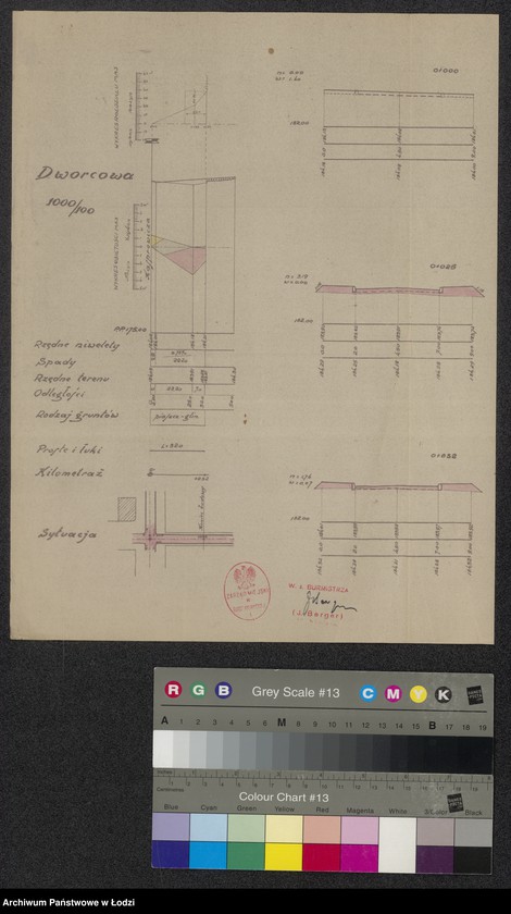 Obraz 1 z jednostki "Ruda Pabianicka ulica Dworcowa profile poprzeczne"