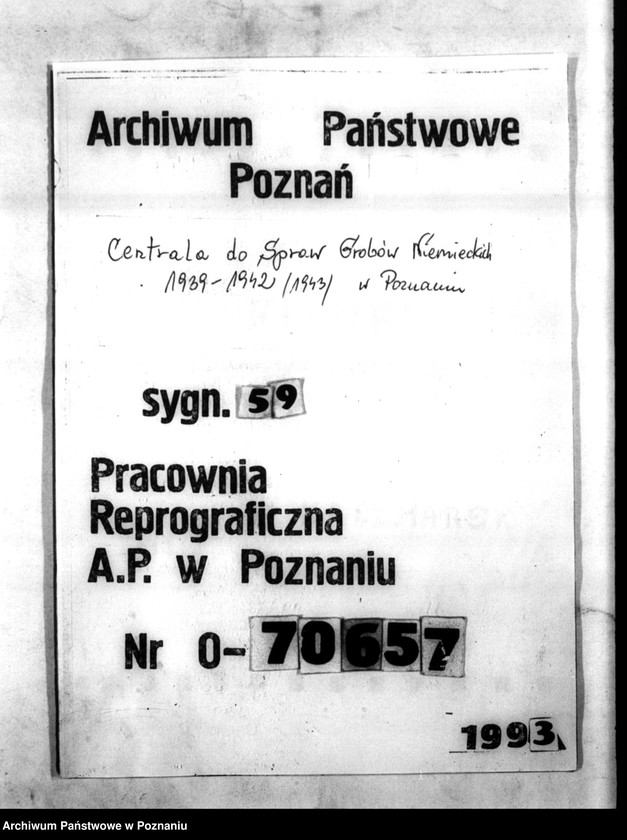 Obraz 1 z jednostki "Korespondencja w sprawie wytoczenia procesów sądowych Polakom, podejrzanym o zabójstwo miejscowych Niemców w 1939roku"