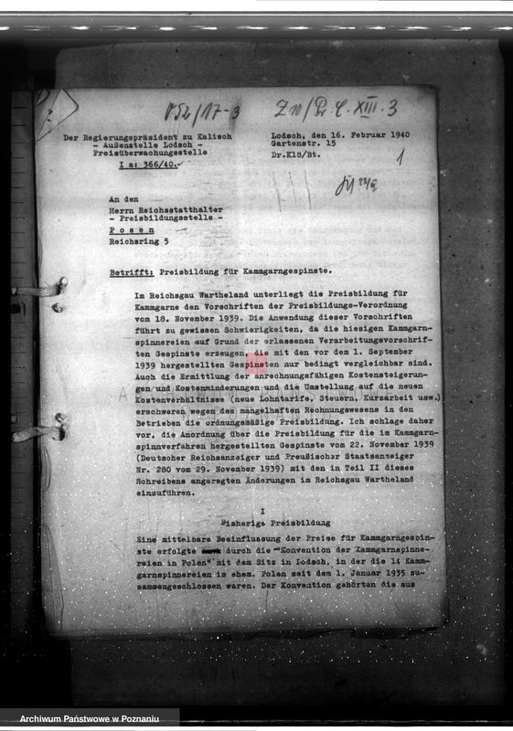 Obraz 5 z jednostki "Preisbildung und Überwachung der Spinnstoffwirtschaft"