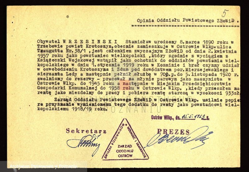 Obraz 17 z jednostki "Życiorysy powstańców wielkopolskich: W - tom Vlll /Wróblewski Wincenty - Wyzujek/."