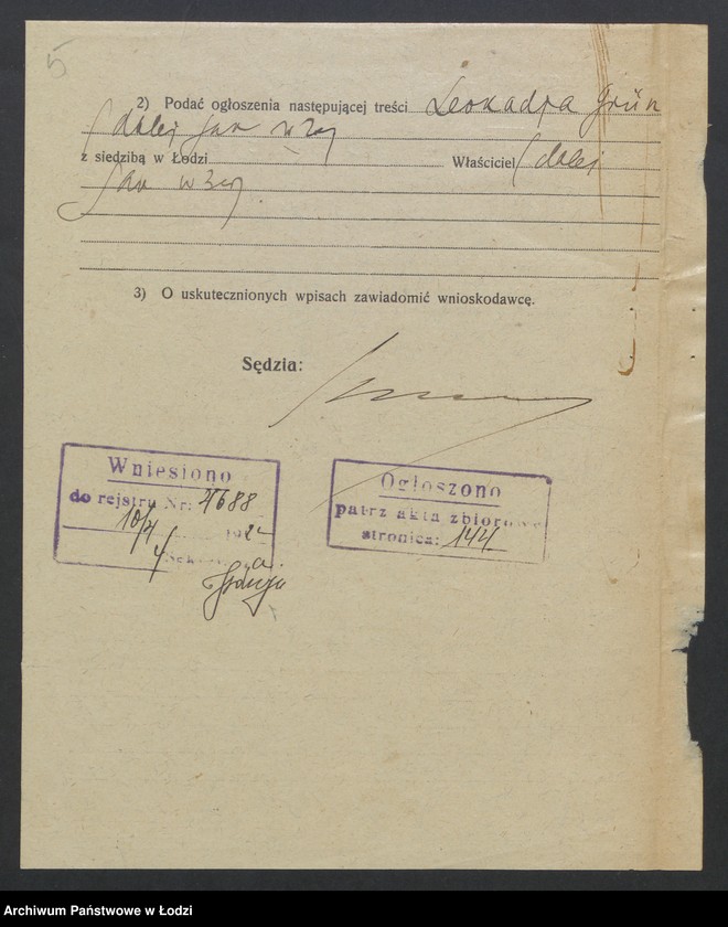 Obraz 7 z jednostki "Leokadia Grün - sklep rzeźniczy"