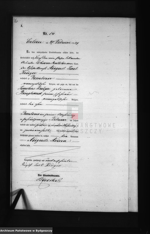 image.from.team "Urząd Stanu Cywilnego Olszewka, pow. Wyrzysk"