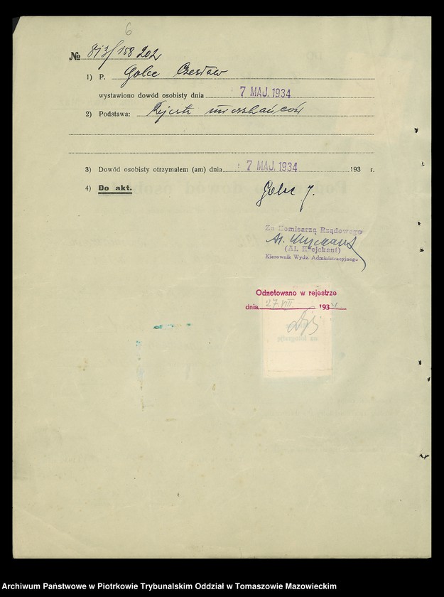 Obraz 9 z jednostki "Dowody osobiste"