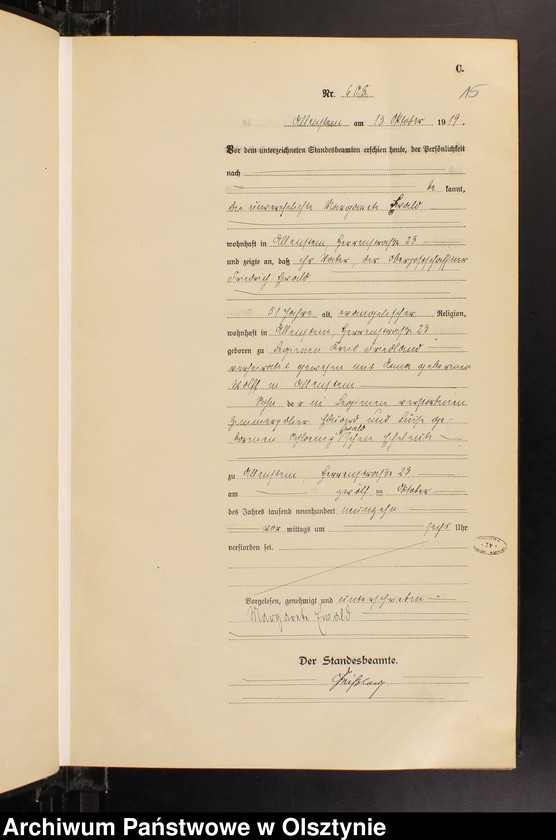 image.from.unit.number "Sterbe-Haupt-Register Nr 595-749"