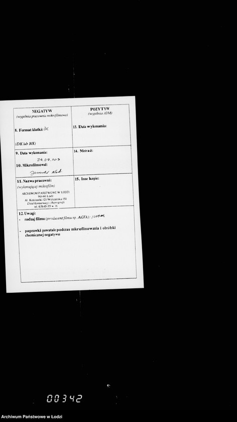 Obraz 3 z jednostki "O najme kvartir dlja okolotočnych nadziratelej lodzinskoj gorodskoj policji"