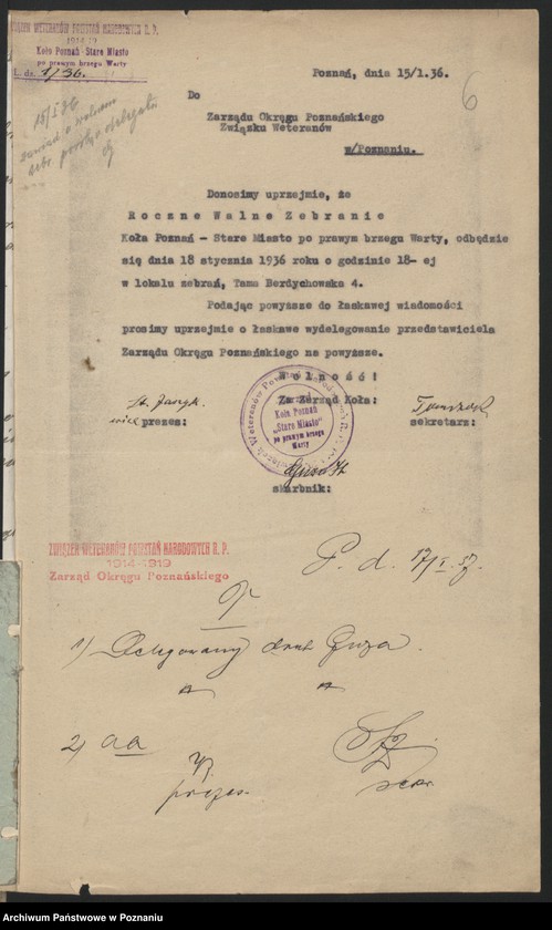 image.from.unit.number "Poznań - Stare Miasto akta koła."
