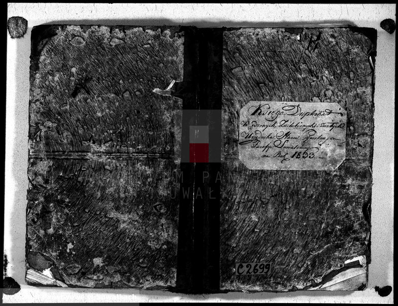 image.from.unit.number "Księga duplikat urodzonych, zaślubionych i zeszłych urzędnika stanu cywilnego, parafji suwalskiey na rok 1833"