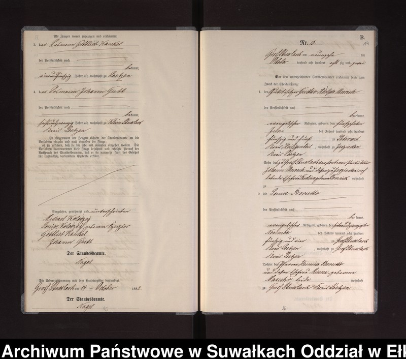 image.from.unit.number "Heiraths-Neben-Register des Preussischen Standes-Amtes Gross Stüerlack Kreis Loetzen"