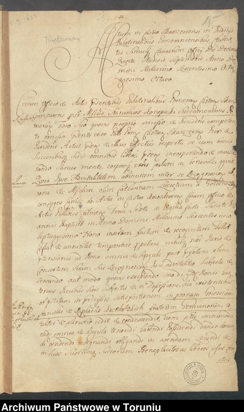 image.from.unit.number "Kretkowscy [Jan, Władysław i Zygmunt] - akta procesowe w sprawach rodzinnych, umowy małżeńskie"