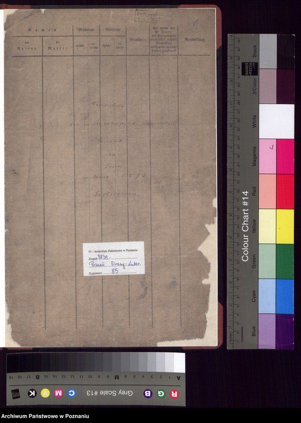 Obraz 3 z jednostki "Verzeichniss der Gestorbenen"