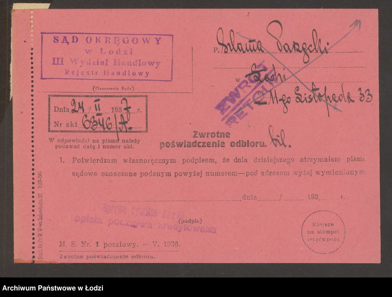 Obraz 13 z jednostki "Szlama Parzęcki- pracownia bielizny"