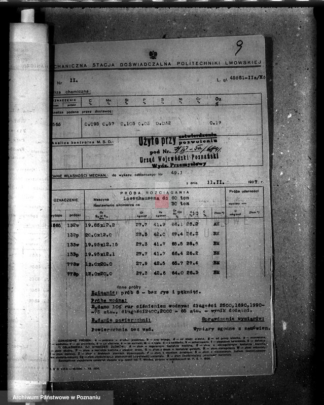 Obraz 13 z jednostki "Miejskie Zakłady Światła, Siły i Wodociągów w Lesznie nr woj. kotła 6841"