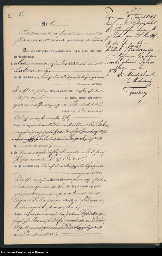 Obraz 18 z jednostki "Księga małżeństw t. I"