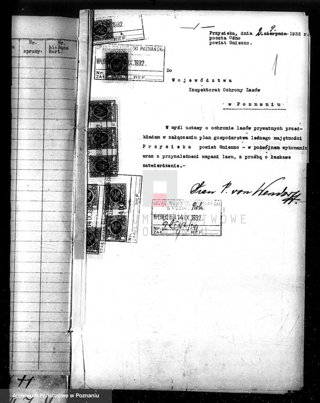 Obraz 5 z jednostki "Nadzór nad gospodarką w lasach majętności Przysieka powiecie gnieźnieńskim"