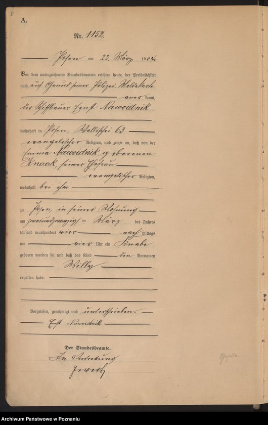 Obraz 7 z jednostki "Księga miejscowa urodzeń tom III"