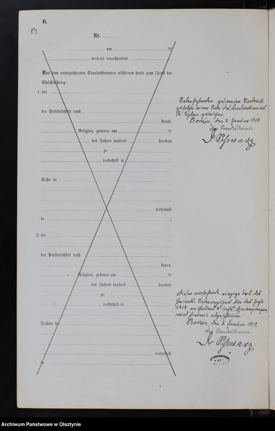 image.from.unit.number "Heirats-Neben-Register Nr 1 - 6 [ Księga małżeństw - wtóropis ]"
