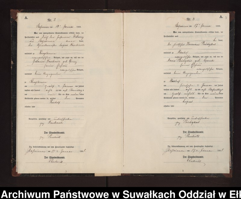 image.from.unit.number "Geburts-Neben-Register des Preussischen Standes-Amtes Stasswinnen Kreis Loetzen"