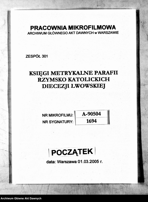 image.from.unit.number "Parafia: Chodorów. Dekanat: Świrz. Księga metrykalna ślubów tylko dla wsi Bukawina."