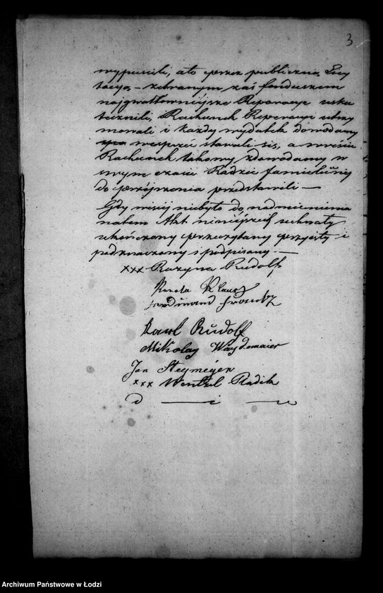 Obraz 7 z jednostki "Akta tyczące się ustanowienia opieki nad nieletnimi po zmarłym Krystianie Rudolf"