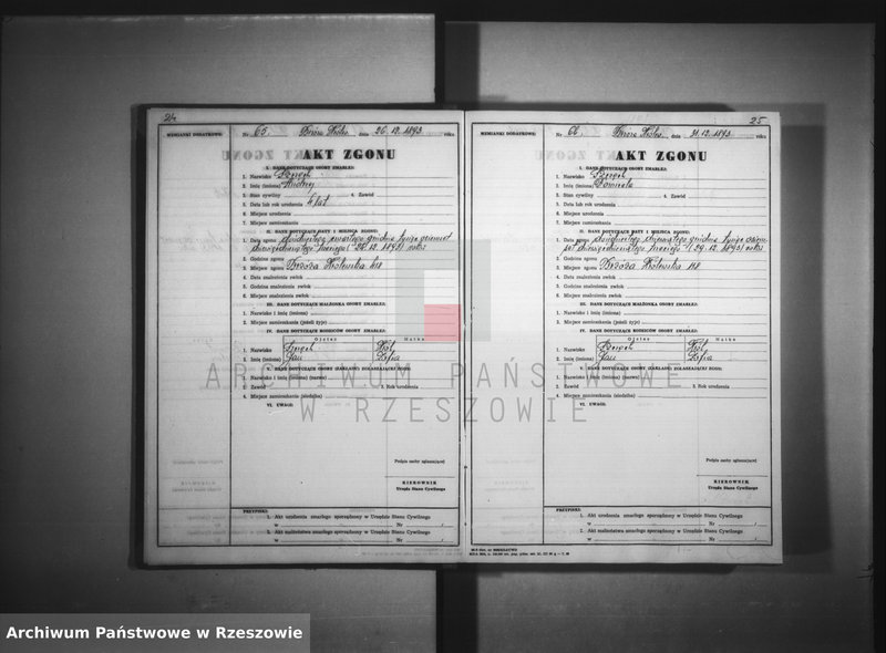 image.from.unit.number "Księga zgonów - Brzóza Królewska"
