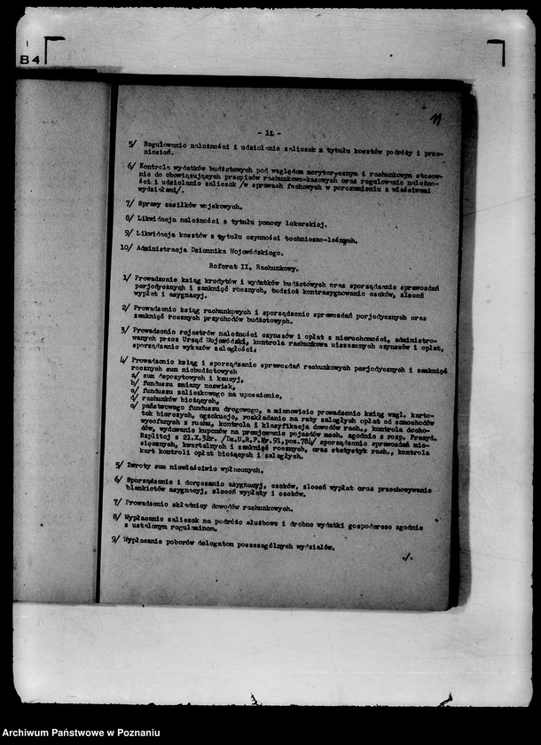 Obraz 14 z jednostki "Statut organizacyjny Urzędu Wojewódzkiego Poznańskiego"