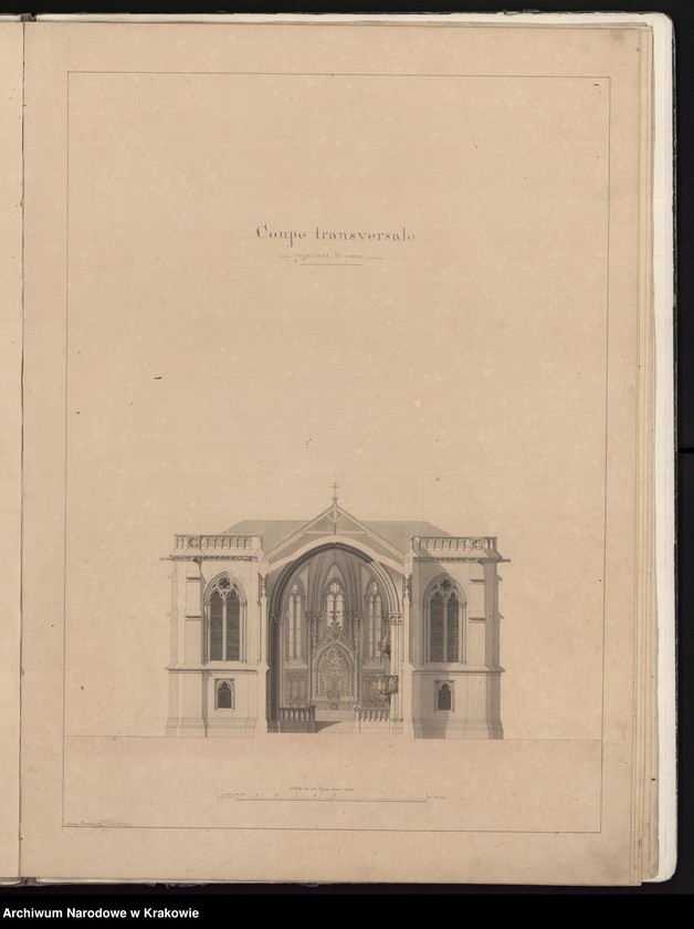 image.from.unit.number "Project d`un eglise dans le style gothique ordonne par monsieur le comte Arthur Potoski."