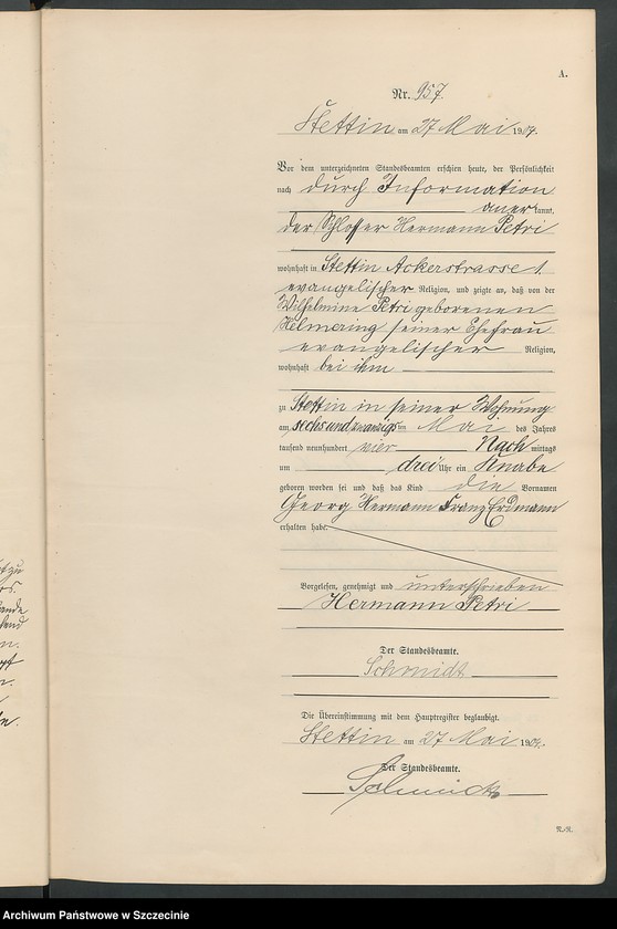 image.from.unit.number "Geburts-Register (Neben-Register) Band III"