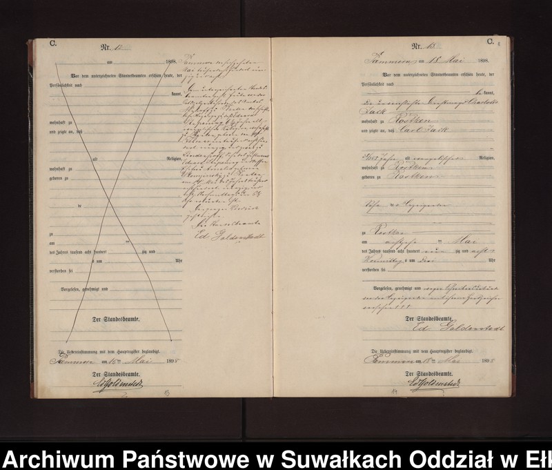 image.from.unit.number "Sterbe-Neben-Register des Preussischen Standes-Amtes Neuhoff Kreis Loetzen"