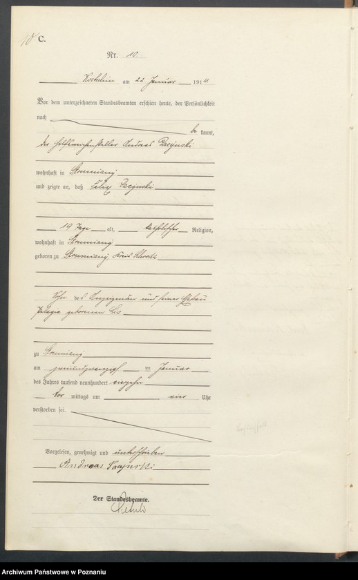 Obraz 12 z jednostki "Sterbe-Haupt-Register"