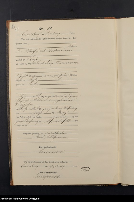 image.from.unit.number "Sterbe-Neben-Register Nr 1 - 77"
