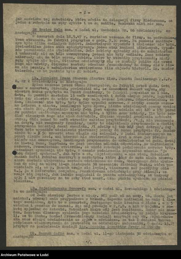 Obraz 4 z jednostki "Państwowe Zakłady Przemysłu Bawełnianego nr 2; protokoły z narad technicznych, raporty dzienne z wykonania produkcji, [meldunki o zarobkach]"