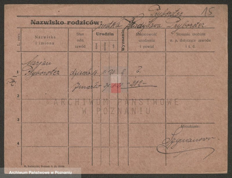 Obraz 17 z jednostki "Pruchińska - Przech"