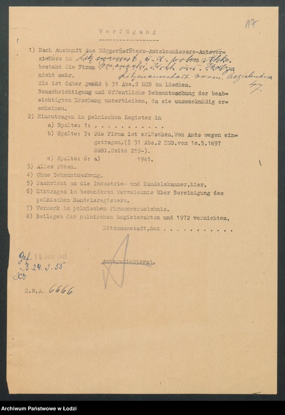 Obraz 19 z jednostki "Wrzonecki, Kret i Hodys- handel manufakturą"