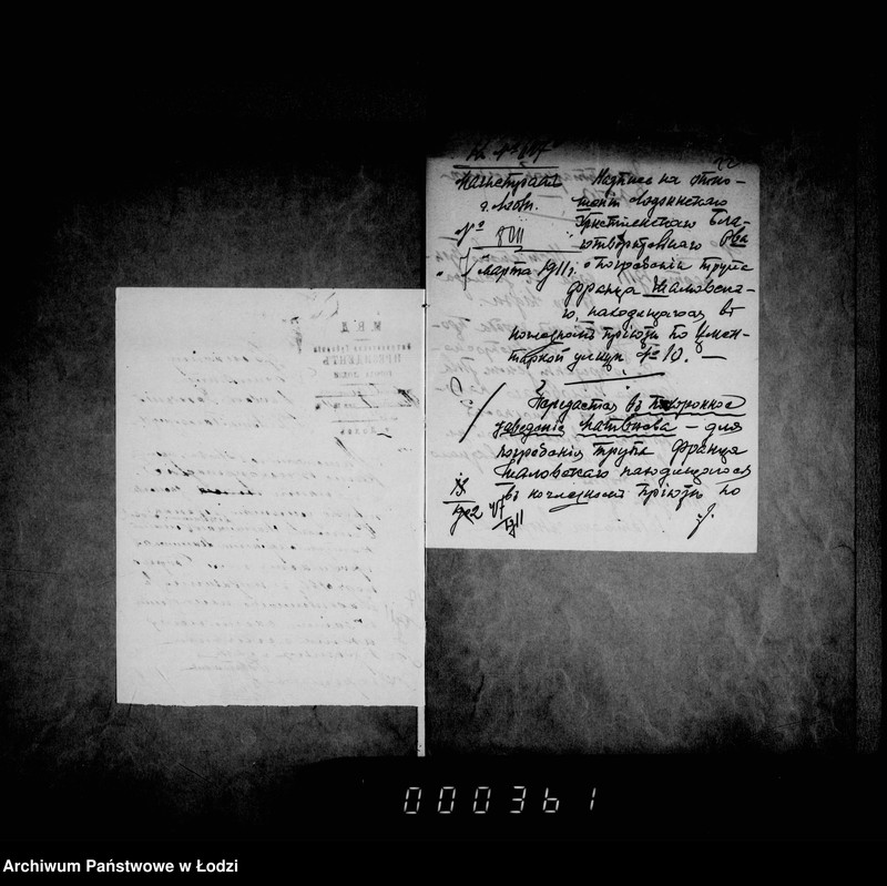 Obraz 20 z jednostki "O pogrebenji umeršich bednych žitelej gor. Lodzi"