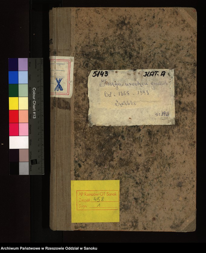 image.from.unit.number "Księga metrykalna urodzeń dla miejscowości Izdebki"