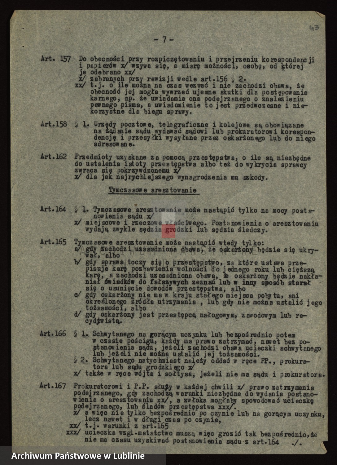 Skan z jednostki: [Instrukcje dotyczące organizacji i zadań władz administracyjnych i sił porządkowych oraz przepisy prawne normujące ich działalność]