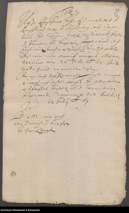 image.from.unit.number "Exekution gegen die Bauern zu Batzwitz [Baszewice]."