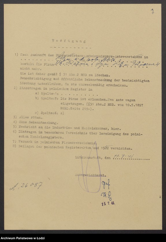 Obraz 9 z jednostki "Herszlik Kałma i Szlama Icek Kałma – wyrób krawatów, apaszek i szali"