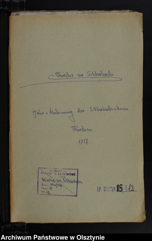 image.from.unit.number "Jahr Rechnung der Silberbachschen Kirchen"