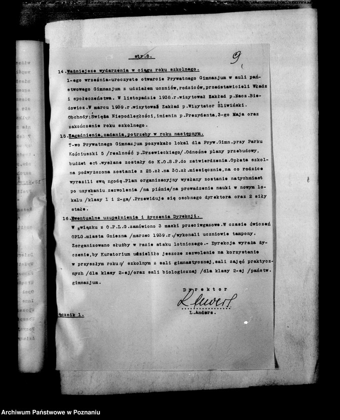 Obraz 12 z jednostki "Prywatne Gimnazjum Męskie imienia św. Wojciecha- Gniezno- sprawozdania z wizytacji"