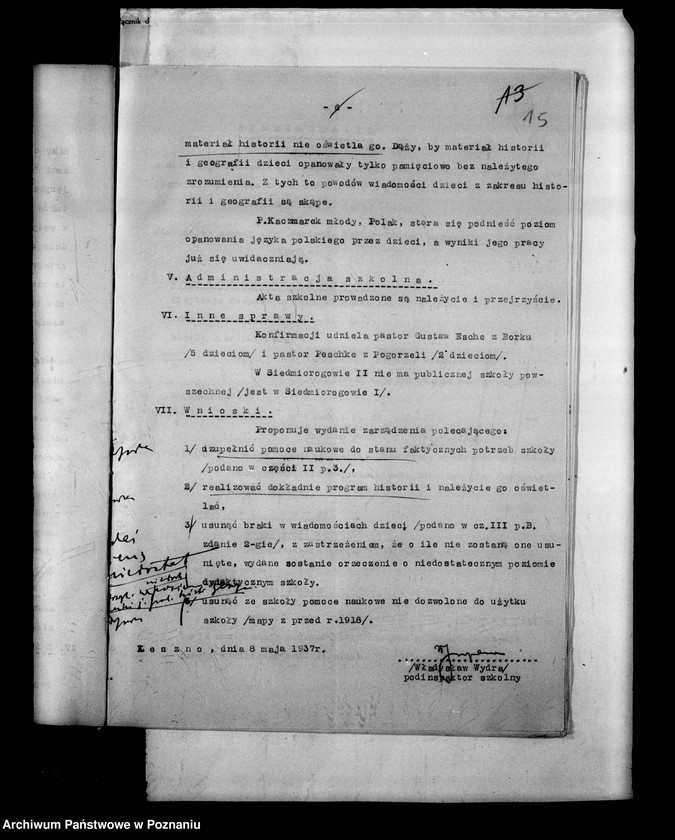 Obraz 18 z jednostki "Prywatna Szkoła Powszechna z niemieckim językiem nauczania Siedmiorogów powiat Gostyń"