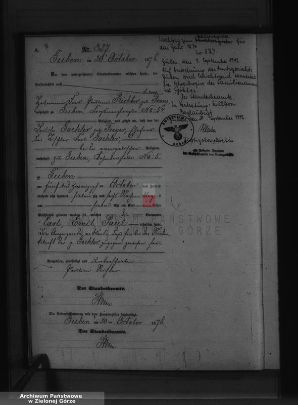 image.from.unit.number "Geburts-Neben-Register, Band III von No 812 bis No 980"