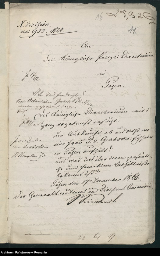 Obraz 20 z jednostki "A. betr. Familie von Grabski"