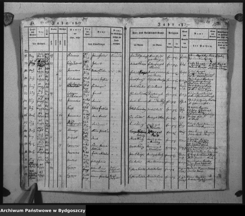 image.from.unit.number "Verzeichniss der Geborenen aus der evangel. Stadt- und Landgemeinde von Inowrazlaw Jahr 1837"