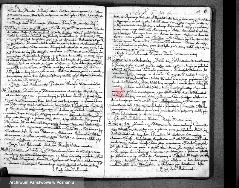 Obraz 9 z jednostki "Akta urodzonych, zaślubionych i zmarłych"