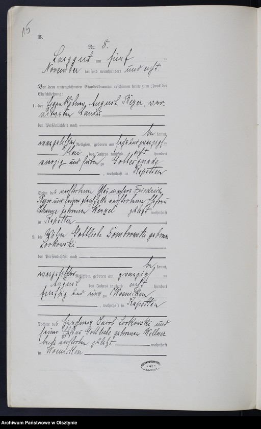 image.from.unit.number "Heirats-Neben-Register Nr 1 - 9"