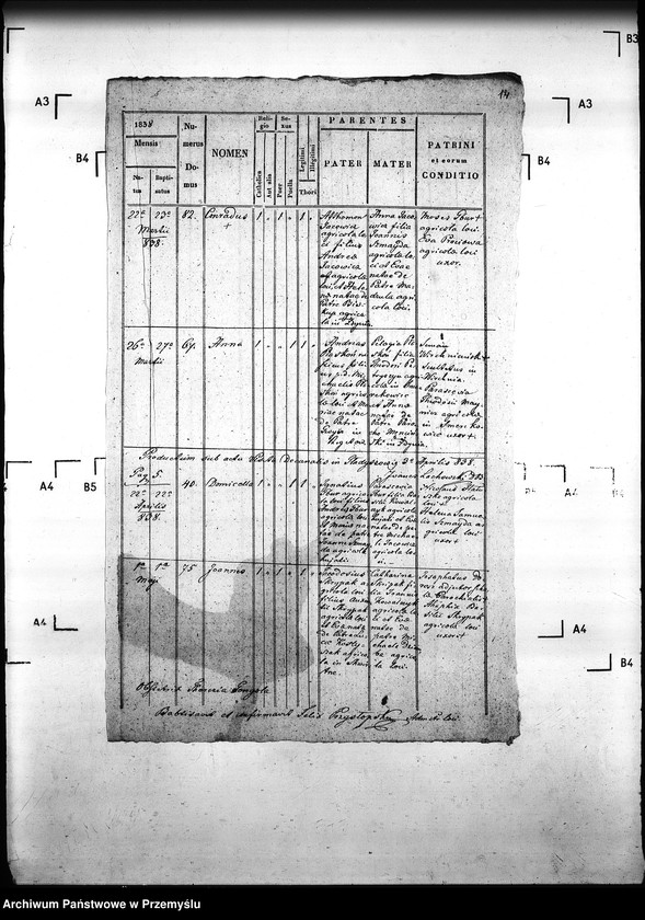 Obraz 18 z jednostki "[Kopie ksiąg metrykalnych parafii Gładyszów z filią Wirchnia (dekanat Gorlice)]"