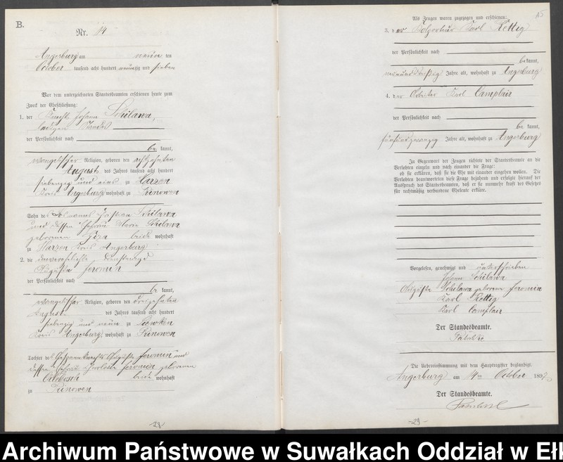 image.from.unit.number "Heiraths-Neben-Register des Preussischen Standes-Amtes Angerburg Kreis Angerburg"