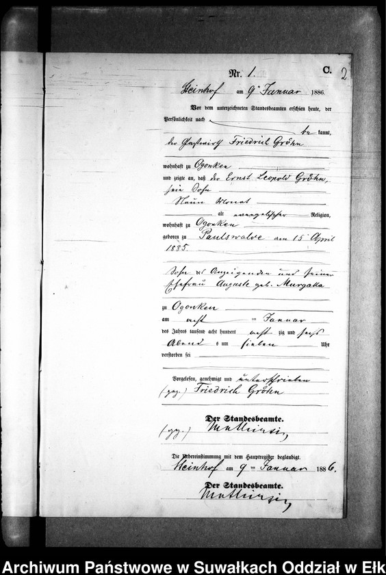 image.from.unit.number "Sterbe-Neben-Register des Preussischen Standes-Amtes Gr. Strengeln Kreis Angerburg"